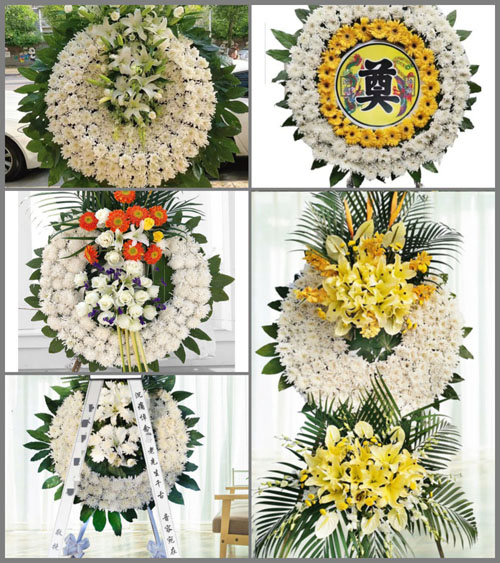 湖南永州祁阳县龚家坪镇复兴村花圈速递